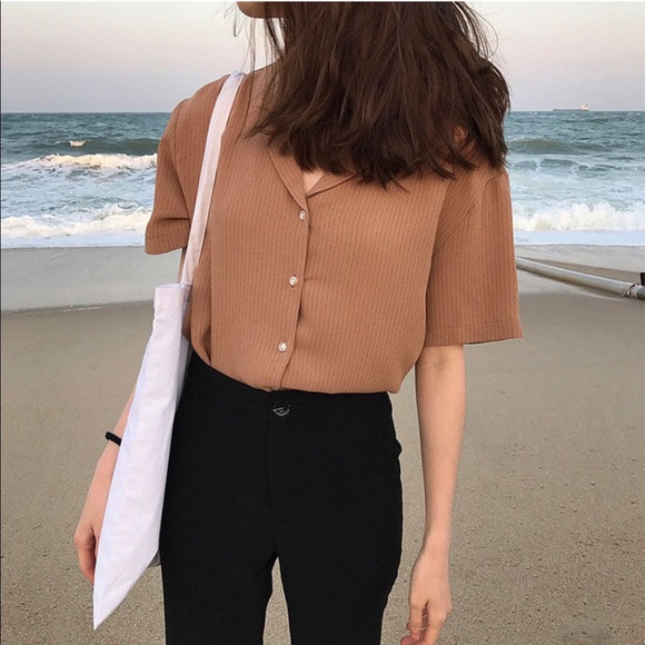 Tops - Striped short sleeve shirt